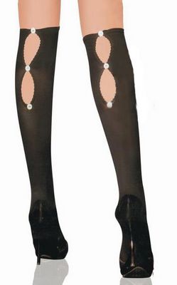 Sexy Buttons Back Over Knee Stockings